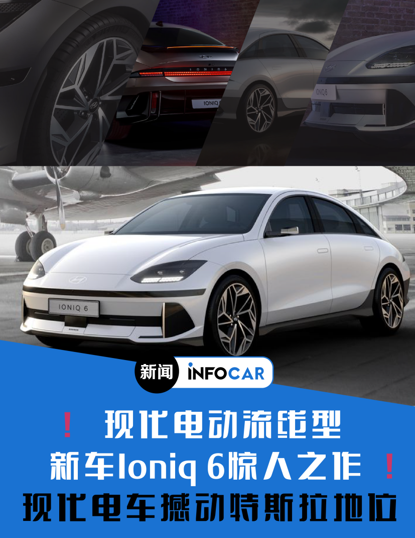 Infocar -INFOCAR车闻：现代电动流线型设计 新车Ioniq6惊人之作